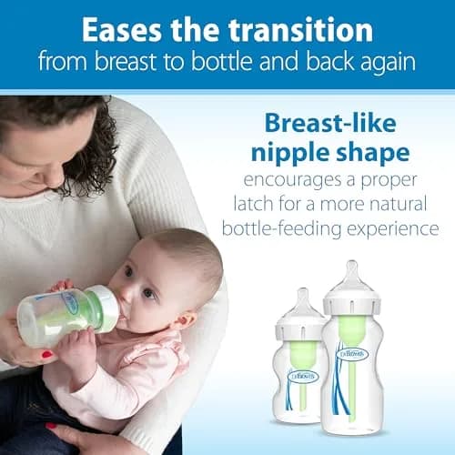 Dr. Brown's Wide-Neck Level 2 Medium Flow Nipple, 3m+, 6-Pack | Clinically Proven Anti-Colic thumbnail 3