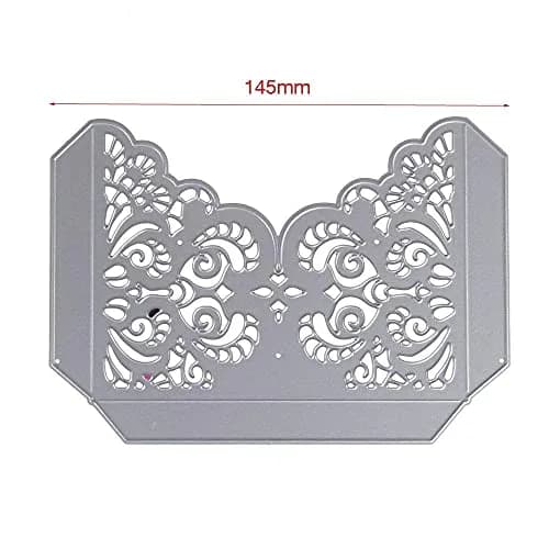 DIY Scrapbooking Artist Flourish Lace Pocket Cutting Dies 145x103mm | Creative Paper Craft Tool thumbnail 2