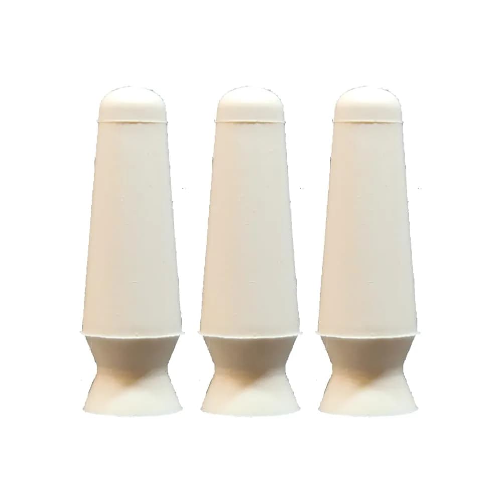 DMV Scleral Cup Contact Lens Applicator Tool 3 Pack (Orange) | Standard Scleral Lens Inserter — White