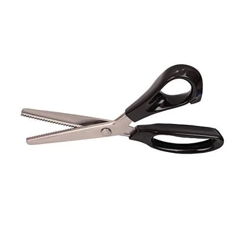 Price Xes Fabric Pinking Shears Craft Scissors 23.5cm | Serrated & Scalloped Edges for Precise Cutting thumbnail 1