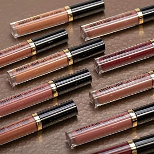 Black Radiance Perfect Tone Matte Liquid Lipstick Lip Crème Sexy Siren | Velvety Matte Finish, Long Wear, 1 Count thumbnail 2