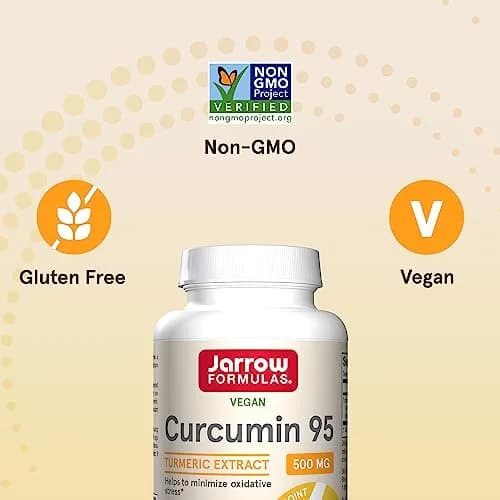 Jarrow Formulas Curcumin 95 500 mg Veggie Capsules | Turmeric Extract for Antioxidant & Joint Support (120 Count) thumbnail 5