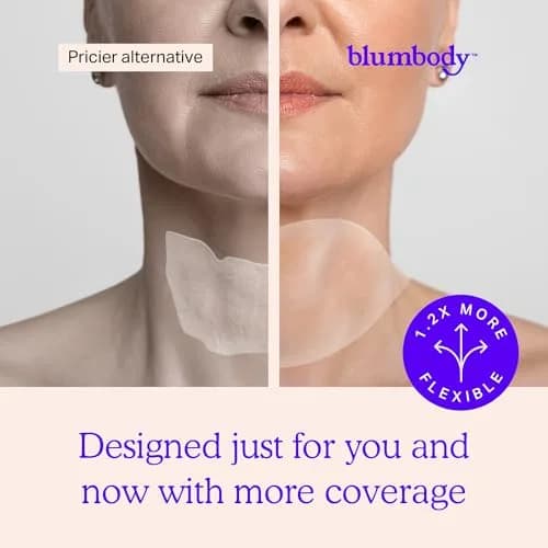 BLUMBODY Neck Wrinkle Patches – Silicone Anti-Wrinkle Pads for Firming & Tightening, 2 Count | Reusable Overnight Pads for Neck & Décolleté thumbnail 4