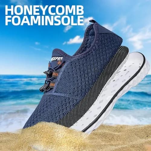 DOUSSPRT Men's Water Shoes Quick Dry for Beach Swim Pool Fishing | Breathable Mesh & Open Design thumbnail 6