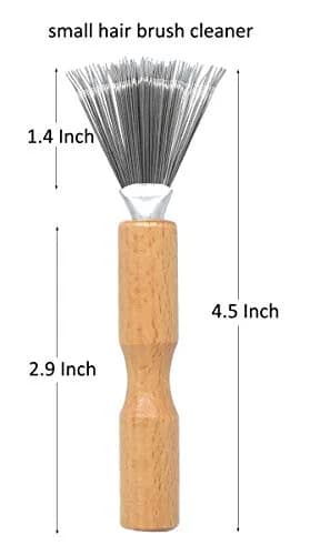 catin Hair Brush Cleaner with Metal Wire Rake 11.4 cm (4.5 inch) | Removes Hair, Dust, and Lint thumbnail 3