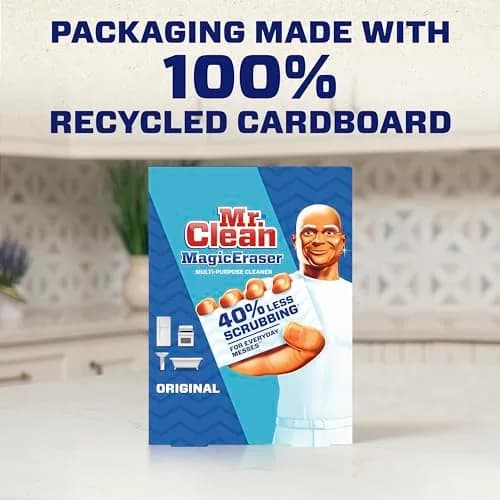Mr. Clean Magic Eraser Original Cleaning Pads 6 Count | Cleans Scuffs & Grime with Water Alone thumbnail 7