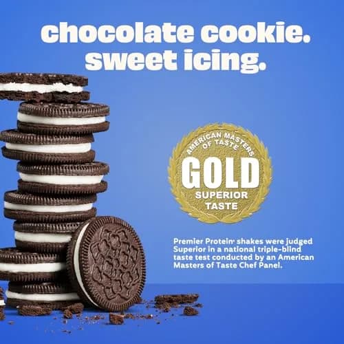 Premier Protein High Protein Shake Cookies & Cream 30g Protein 11.5 Fl Oz (138 Fl Oz Total) | Gluten-Free, Low Sugar, Essential Amino Acids thumbnail 3