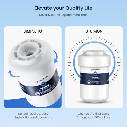GLACIER FRESH MWF Refrigerator Water Filter 3-Pack | NSF Certified for Purer Water thumbnail 5