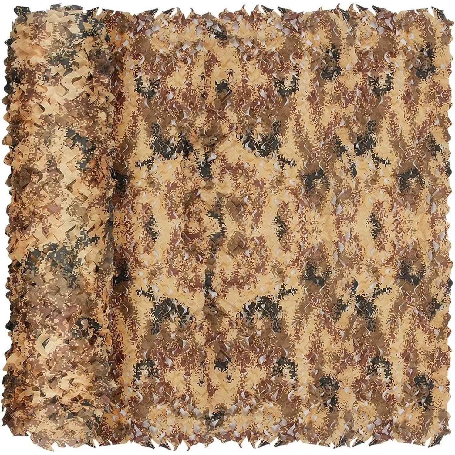 Yeacool Woodland Camo Netting 2m x 1.5m (6.5ft x 4.9ft) | Lightweight, Waterproof, Noise-Free for Hunting & Privacy — 1.8m x 1.5m