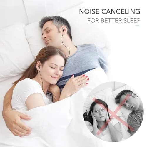 AGPTEK Sleep Earbuds In-Ear Earphones for Sleeping with 3 Sizes | Noise Isolating, Ultra-Light, Comfortable thumbnail 2