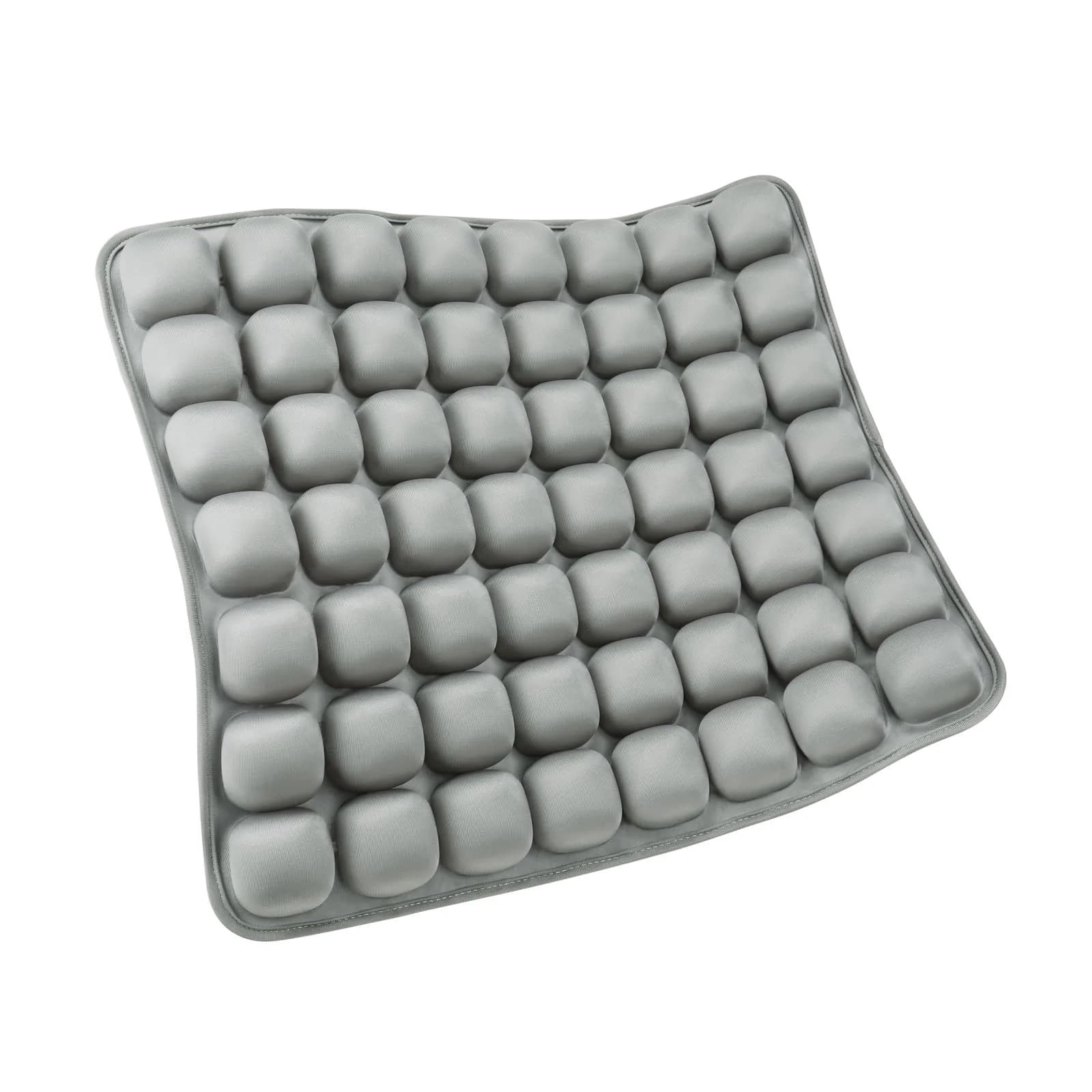 SUNFICON Air Cushion Inflatable Seat Pad 45.7cm x 40.6cm x 2.5cm (18" x 16" x 1") | Pressure Relief for Office Chairs & Wheelchairs — Gray