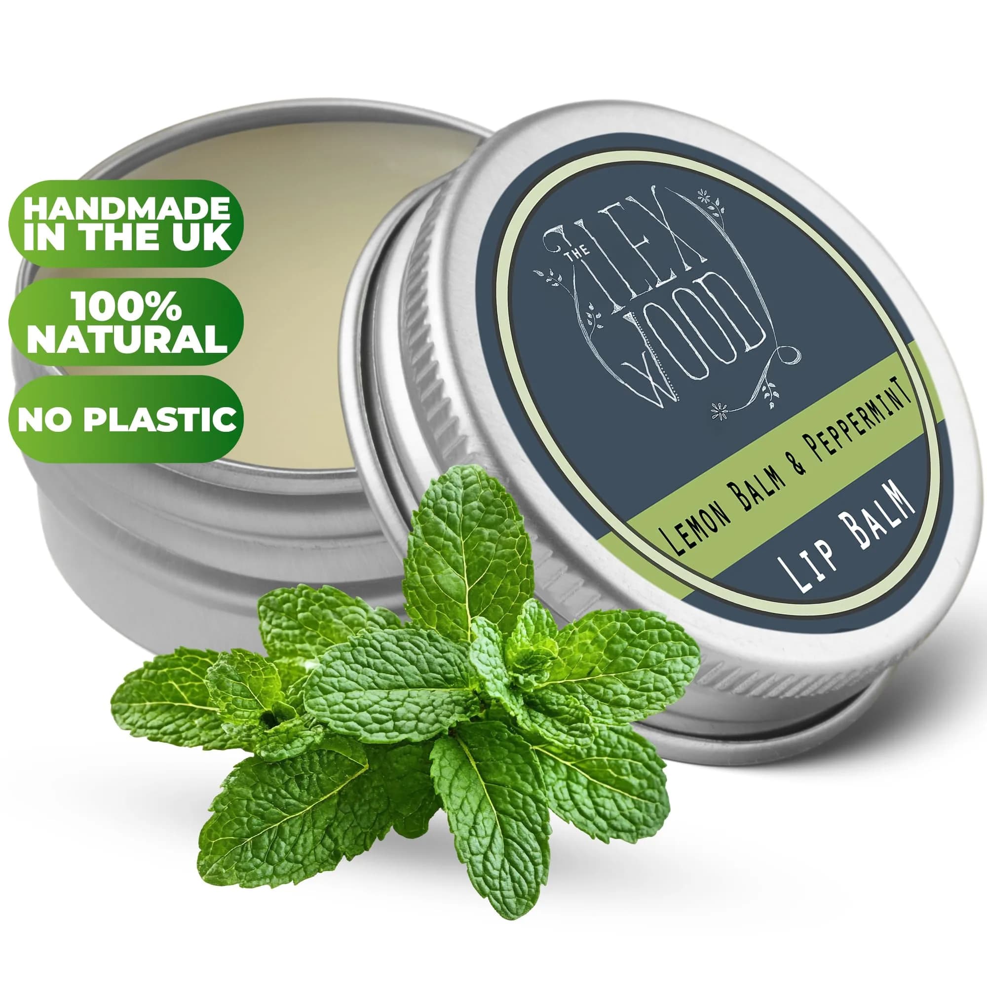 The Ilex Wood Lemon Balm & Peppermint Lip Balm 10ml (0.34 fl oz) | Natural Cold Sore Treatment