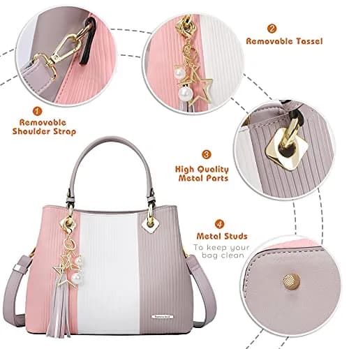 Pomelo Best Top-Handle Handbag for Women with Multiple Pockets | Stylish & Spacious thumbnail 5