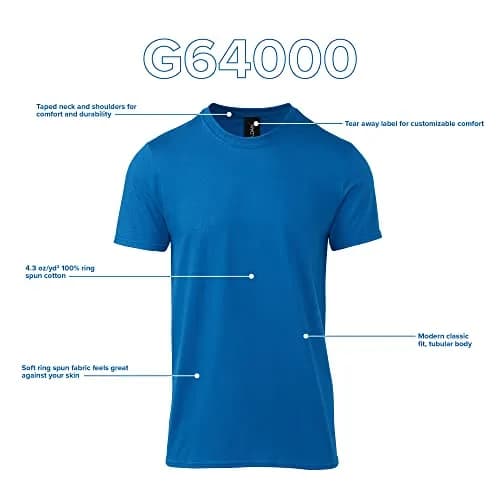 Gildan Softstyle Cotton T-Shirt Medium | Classic Comfort & Durability thumbnail 4