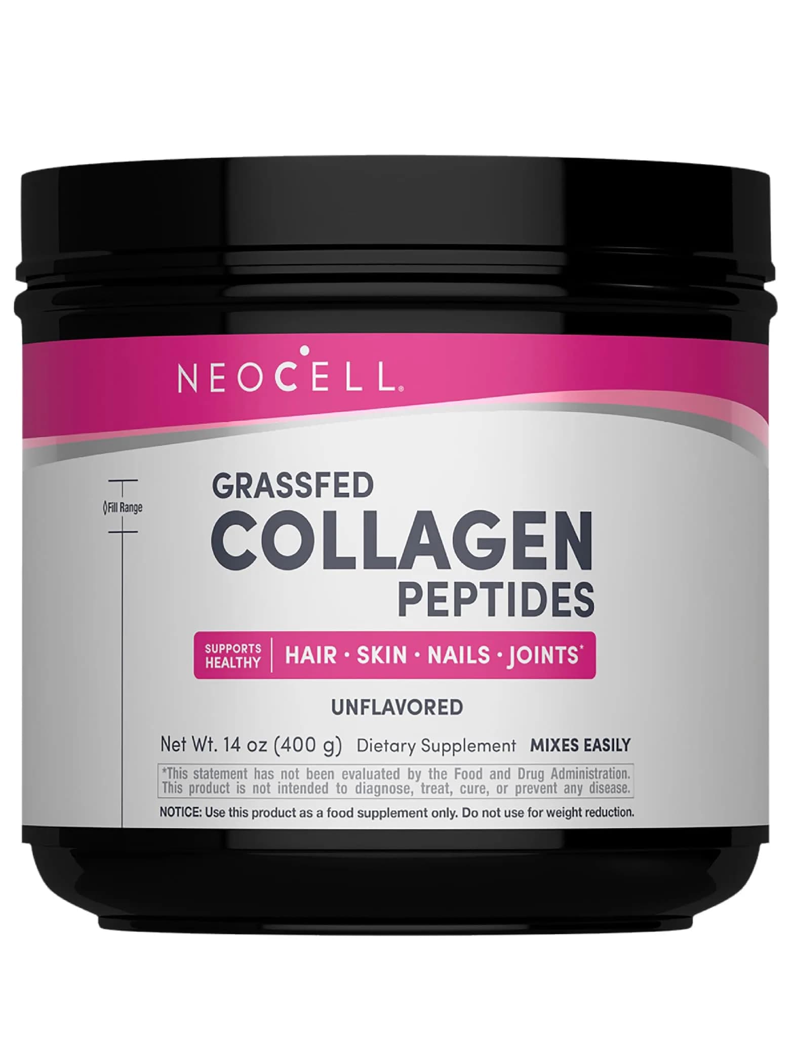NeoCell Grassfed Collagen Peptides Powder 14 oz (397g) | Supports Hair, Skin, Joints & Nails