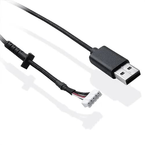 HUYUN Mouse Cable Replacement with Mouse Feet for Logitech G502 Wired Mouse, 2m (6.5ft) Braided USB Cable thumbnail 5