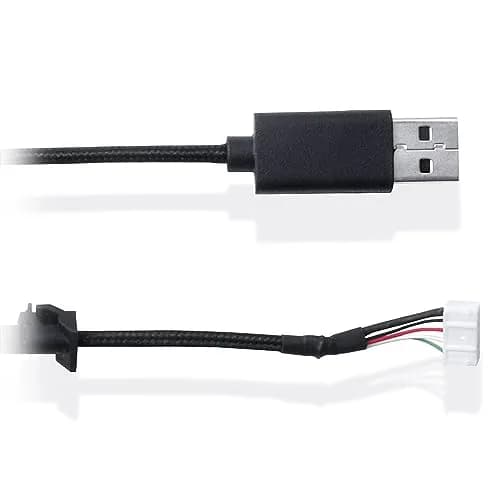 HUYUN Mouse Cable Replacement with Mouse Feet for Logitech G502 Wired Mouse, 2m (6.5ft) Braided USB Cable thumbnail 6