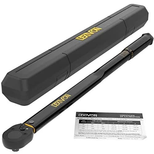 LEXIVON 1/2-Inch Drive Click Torque Wrench 25-250 Ft-Lb / 33.9-338.9 Nm | Certified Precision & Durable Build thumbnail 1