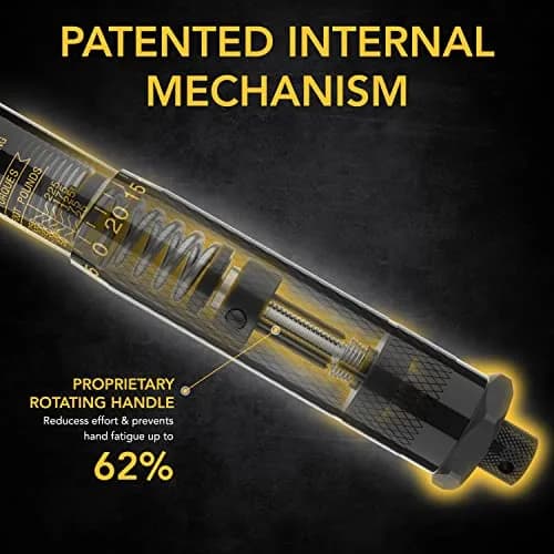 LEXIVON 1/2-Inch Drive Click Torque Wrench 25-250 Ft-Lb / 33.9-338.9 Nm | Certified Precision & Durable Build thumbnail 4