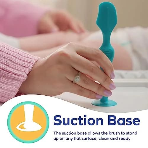 Dr. Talbot's Silicone Diaper Cream Brush with Suction Base | Gentle Application for Baby's Sensitive Skin thumbnail 4