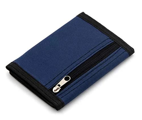 AI-DEE RFID Trifold Canvas Wallet for Kids | Water-Resistant, Large Capacity, Zipper Closure thumbnail 5