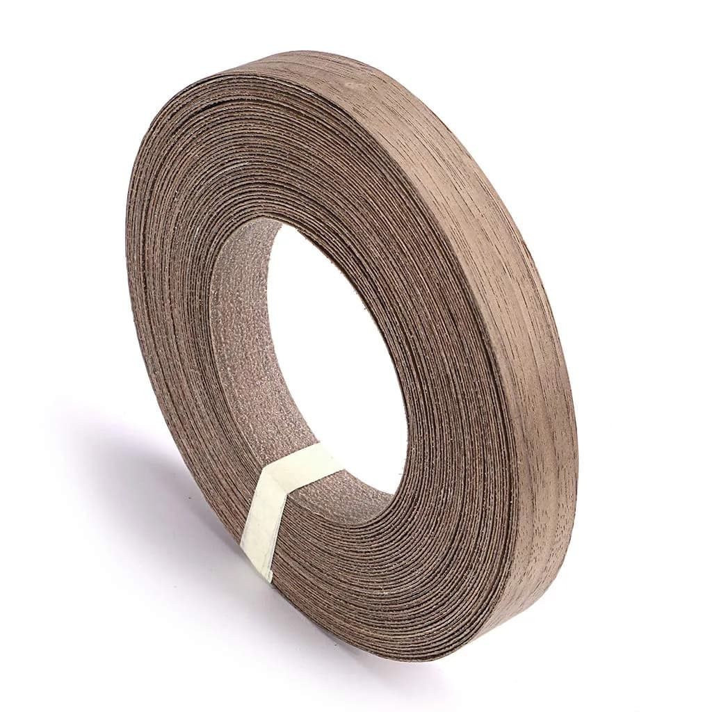Skelang Walnut Wood Veneer Edge Banding 3/4 inch × 50 feet | Real Wood Veneer for Furniture & Cabinets - main product image