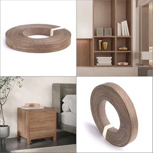 Skelang Walnut Wood Veneer Edge Banding 3/4 inch × 50 feet | Real Wood Veneer for Furniture & Cabinets thumbnail 8