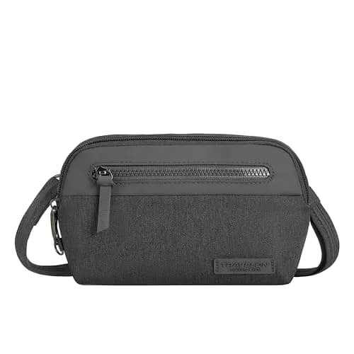 Travelon Anti-Theft Metro Convertible Small Crossbody Bag | RFID Protected, Slash-Resistant, 8.5"W x 5.25"H thumbnail 1