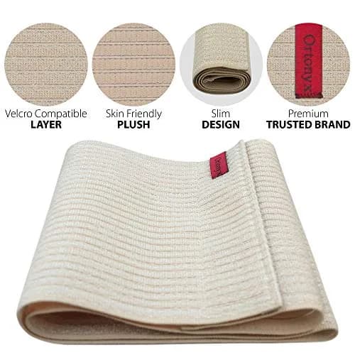 ORTONYX 10-inch Abdominal Binder Belly Compression Wrap Beige S/M (up to 32") | Post-Surgical, Postpartum Support thumbnail 3