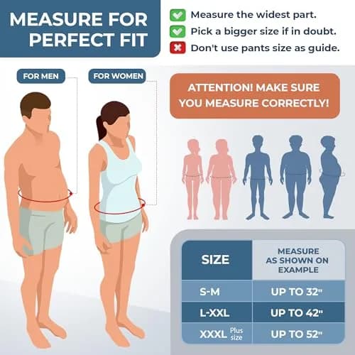 ORTONYX 10-inch Abdominal Binder Belly Compression Wrap Beige S/M (up to 32") | Post-Surgical, Postpartum Support thumbnail 4