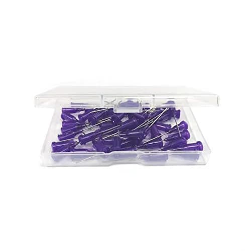 SANANTS 21 Gauge 1" Blunt Tip Dispensing Needles, Purple 50 PCS | Luer Lock Industrial Applicator thumbnail 5