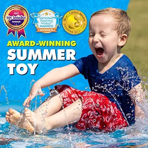 SplashEZ 3-in-1 Splash Pad, Sprinkler & Baby Pool 152cm (60") | Educational Water Play for Kids 12+ Months thumbnail 2