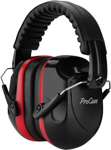 ProCase Professional Safety Ear Muffs NRR 28dB | Adjustable Noise Reduction Earmuffs for Adults & Kids, Shooting, Construction, Lawn Mowing, Studying, Autism Sensory Needs thumbnail 1