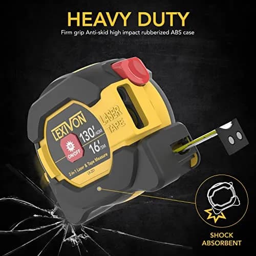 LEXIVON 2 in 1 Digital Laser Tape Measure 130ft (40m) | AutoLock & Backlit LCD thumbnail 4
