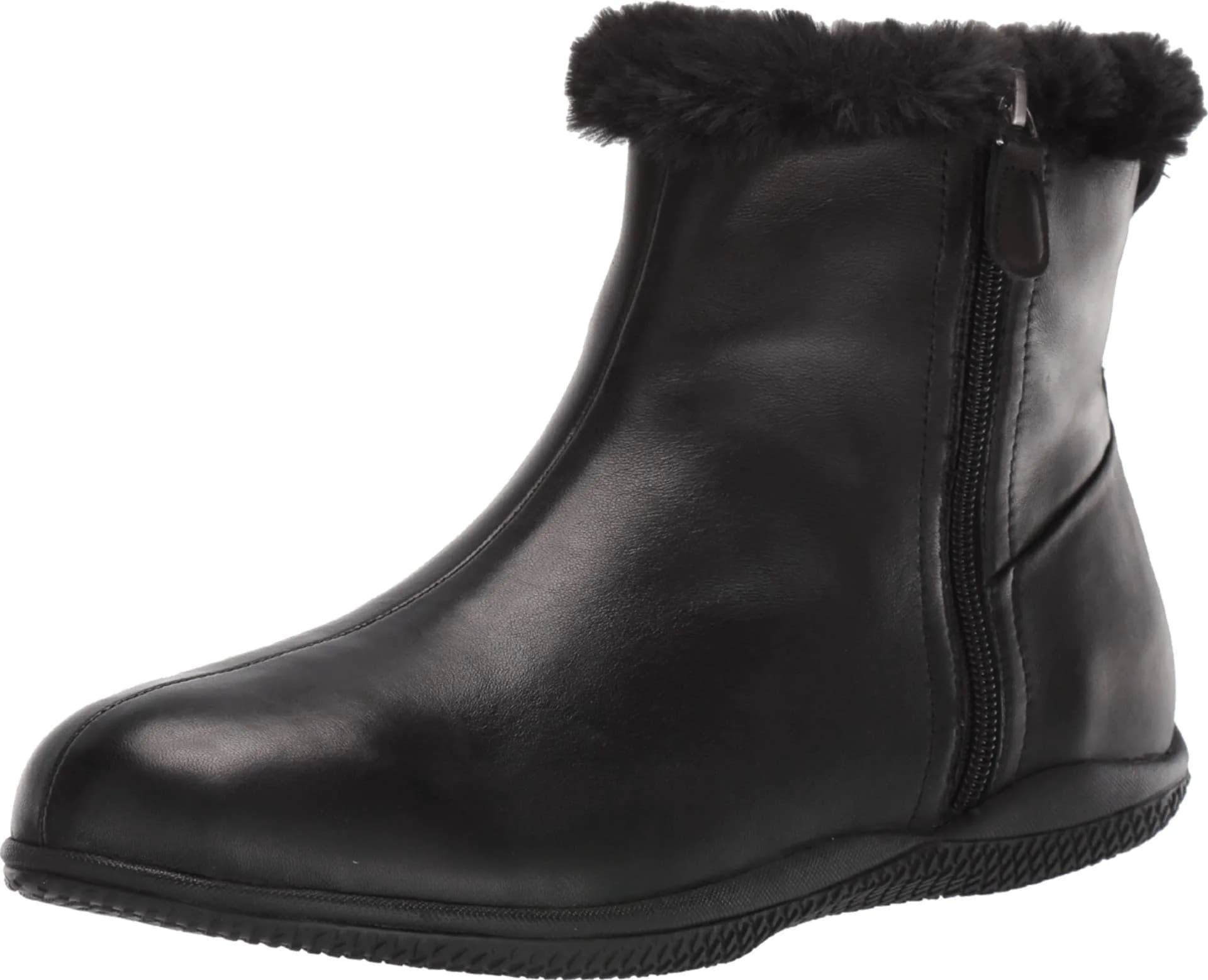 SoftWalk Helena Ankle Boot 7.5 Wide US | Plush Faux Fur Comfort & Style - main product image