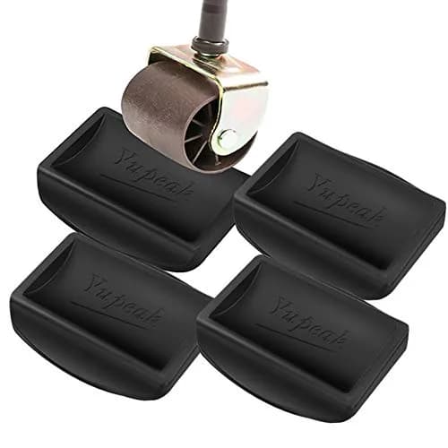 YupeaK Silicone Furniture Floor Protectors, 4 Pack Black | Prevents Scratches & Stops Furniture Movement thumbnail 1