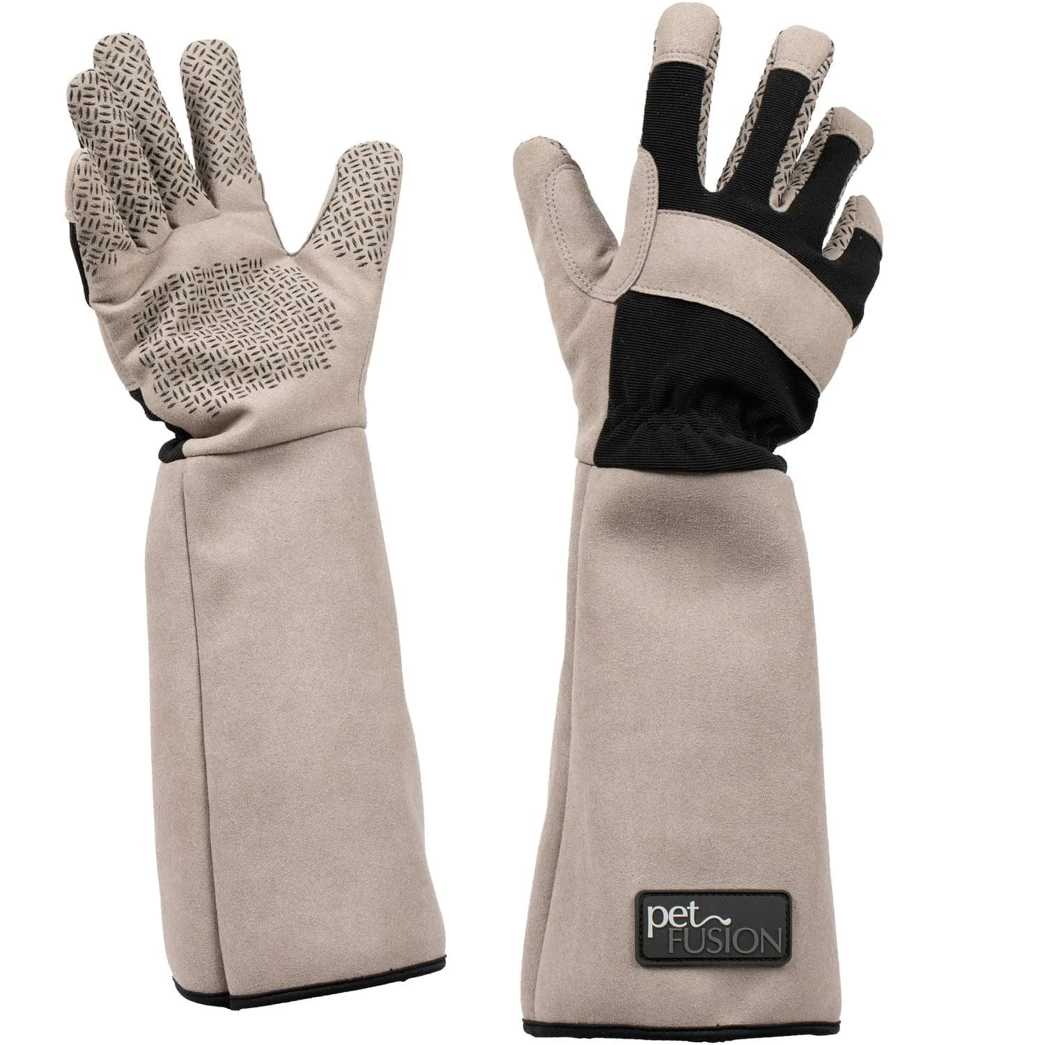 PetFusion Pet Grooming Gloves, Hair Removal & Bathing, Scratch Resistant | Water-Resistant, Reusable, Silicone — Small