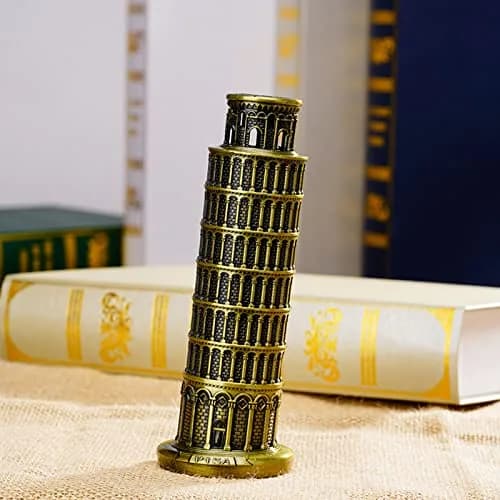 DS. DISTINCTIVE STYLE Metallic Leaning Tower of Pisa Statue 16cm (6 Inch) | Authentic Italian Landmark Replica thumbnail 4
