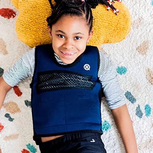 Harkla Weighted Vest for Kids - Neoprene Compression Vest - Ages 5 to 9 | Adjustable & Breathable thumbnail 7