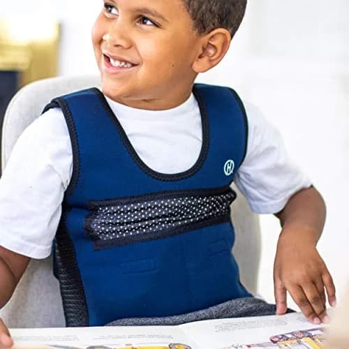Harkla Weighted Vest for Kids - Neoprene Compression Vest - Ages 5 to 9 | Adjustable & Breathable thumbnail 8