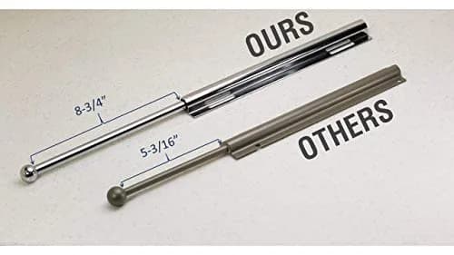 H. Bowes 12" Valet Rod Satin Nickel 32.79cm (12.91") | Extends 22.86cm (9") thumbnail 4