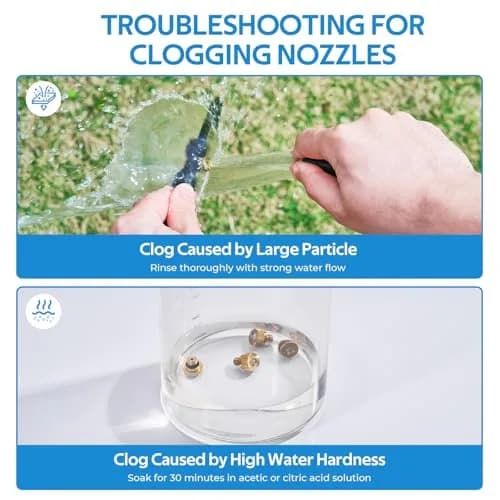 homenote Misting Cooling System 75ft (23M) | 28 Brass Nozzles, 3/4" Adapter, Outdoor Patio Cooler thumbnail 9