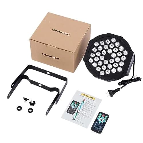 Litake Stage Par Lights, RGB 36 LED 2 Pack | Sound Activated, DMX & Remote Control thumbnail 7