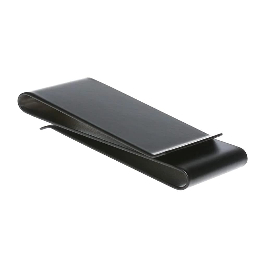 CKLT Money Clip, Cash Clip, Minimalist Wallet Slim Wallet, Stainless Steel, Secure & Stylish for Men & Boys — Black Three Fold