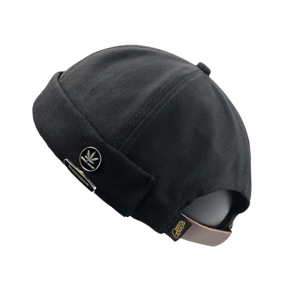 FASHIXD Men Hats Docker Cap Adjustable Cotton Retro Sailor Cap (One Size)