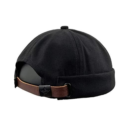 FASHIXD Men Hats Docker Cap Adjustable Cotton Retro Sailor Cap (One Size) thumbnail 7