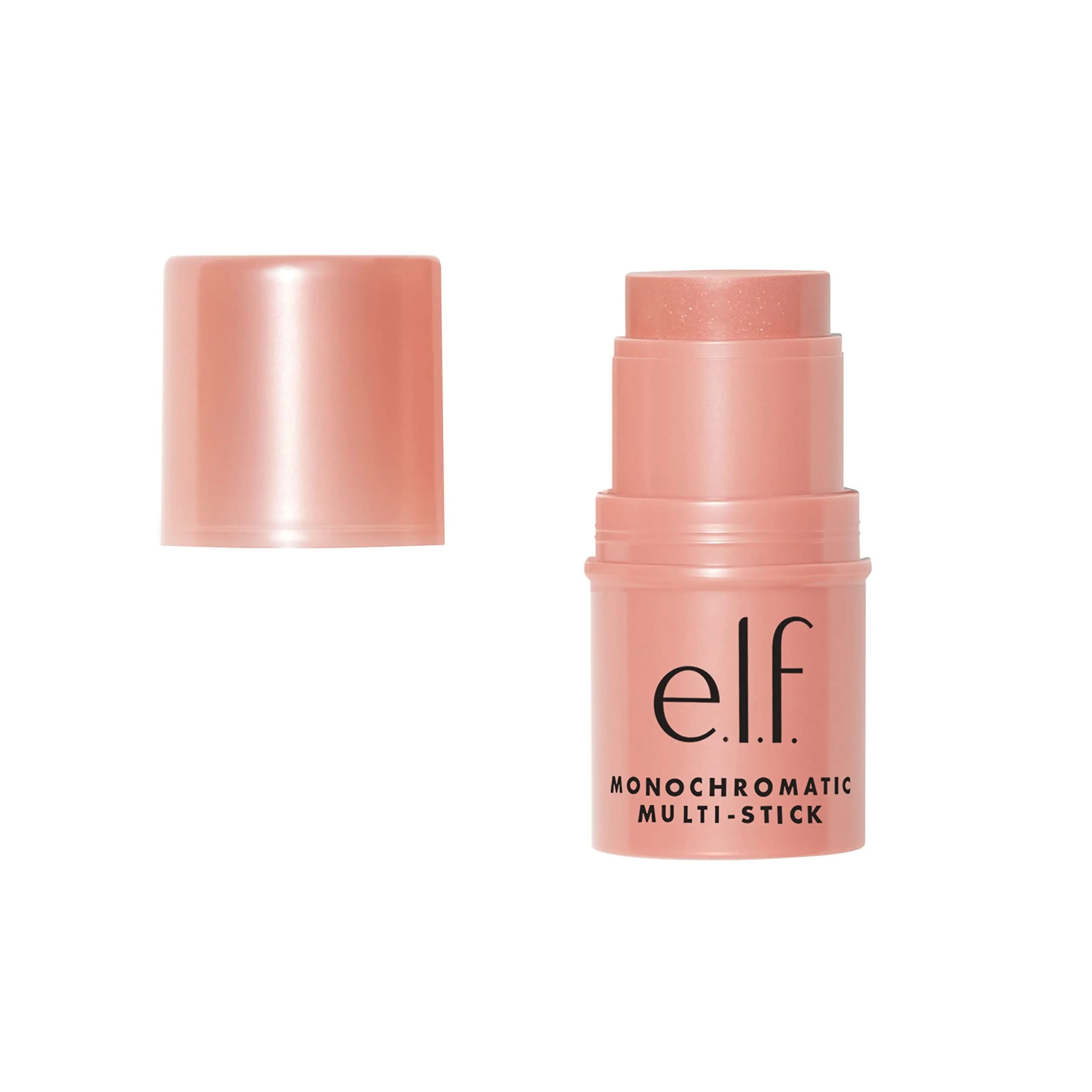 e.l.f. Monochromatic Multi Stick Glistening Peach 5ml (0.155 Oz) | Cream-to-Powder Versatile Makeup