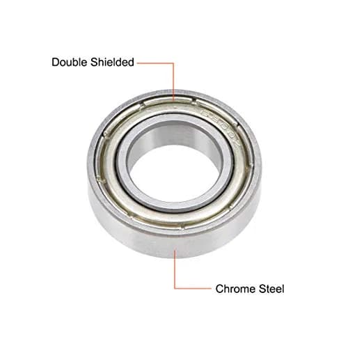 uxcell Deep Groove Ball Bearing 10x19x5mm Chrome Steel 10Pcs | Shielded Type for Industrial & Micro Motors thumbnail 2