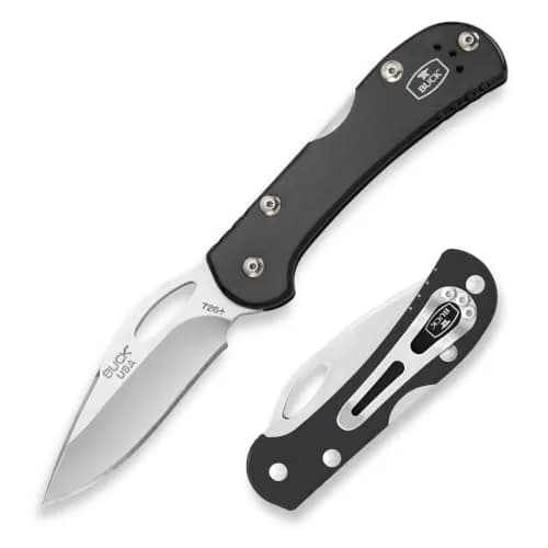 Buck Knives 726 Mini Spitfire EDC Pocket Knife, Black, 2.1 oz | Compact, Durable, Made in USA thumbnail 1