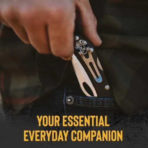 Buck Knives 726 Mini Spitfire EDC Pocket Knife, Black, 2.1 oz | Compact, Durable, Made in USA thumbnail 6